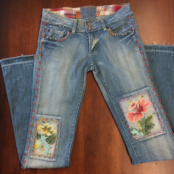 People 4 Peace Denim - People For Peace ☮️ Patchwork Flares